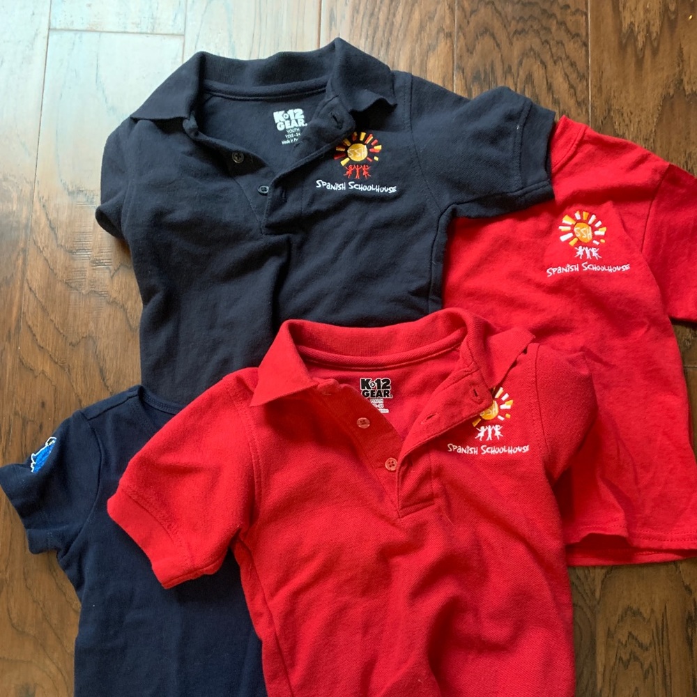 Spanish schoolhouse girls tops